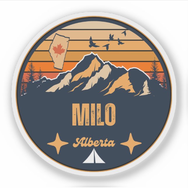 Milo, Alberta Aufkleber (Vorderseite)