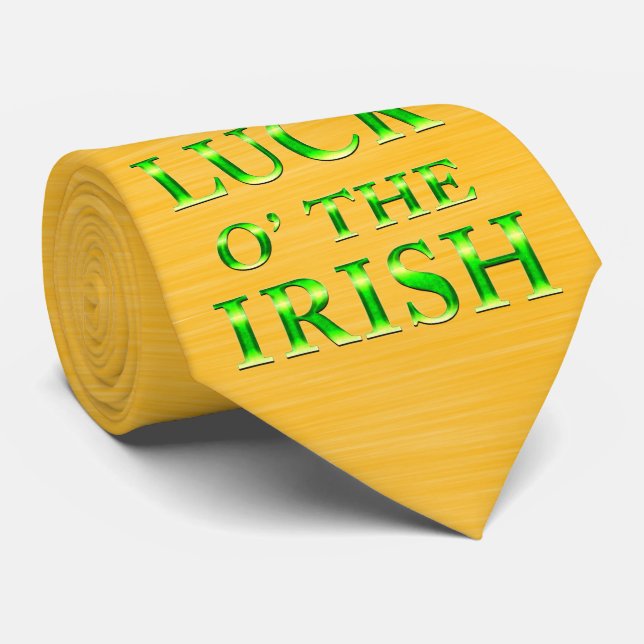 Milo Dale St Patrick's Gold Yellow Irish Cravate (Roulé)