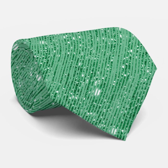 Milo Dale St Patricks Green Men-Krawatte Krawatte (Gerollt)