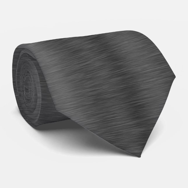 Milo Dale Valentine Black Men's Necktie Krawatte (Gerollt)