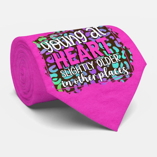 Milo Dale Young bei Heart Pink Men's Necktie Krawatte (Gerollt)