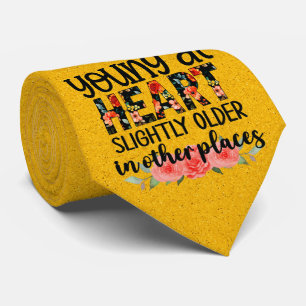 Milo Dale Young bei Heart Yellow Men's Necktie Krawatte