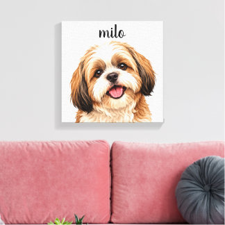Milo le Shih Tzu – Toile de fond personnalisée élé