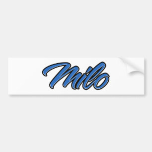 Milo Nom bleu Aufkleber Sticker Autoaufkleber