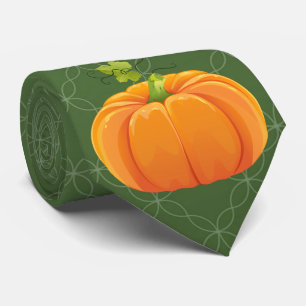 Milo Pumpkin Erntedank grün Krawatte