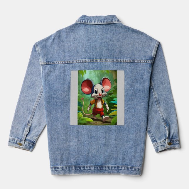 Milo the Jungle Mouse Jeansjacke (Rückseite)