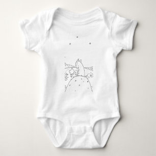 Milo u. Ze (ursprüngliche Bullterrier-Grafik) Baby Strampler