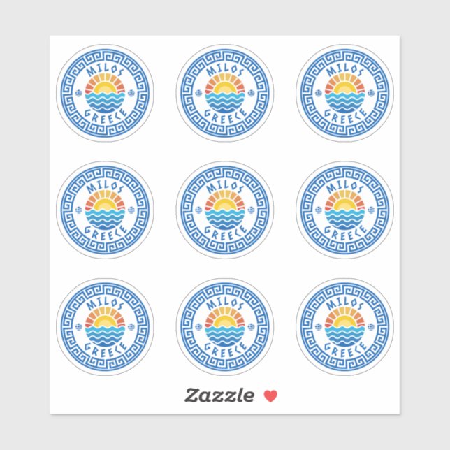 Milos Island, Grèce Sticker à pack multiple (Feuille)