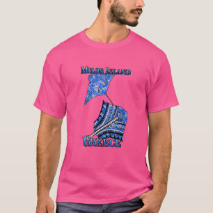 Milos Island Greece Vacation Tribal Stingray T-Shirt
