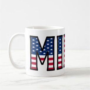 Milos Name Vorname USA styled Tasse Kaffeetasse