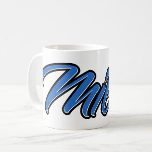 Milos Vorname Name blue Tasse Kaffeetasse