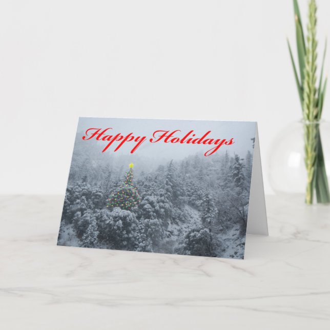 Milou allume la carte de Noël (Devant)