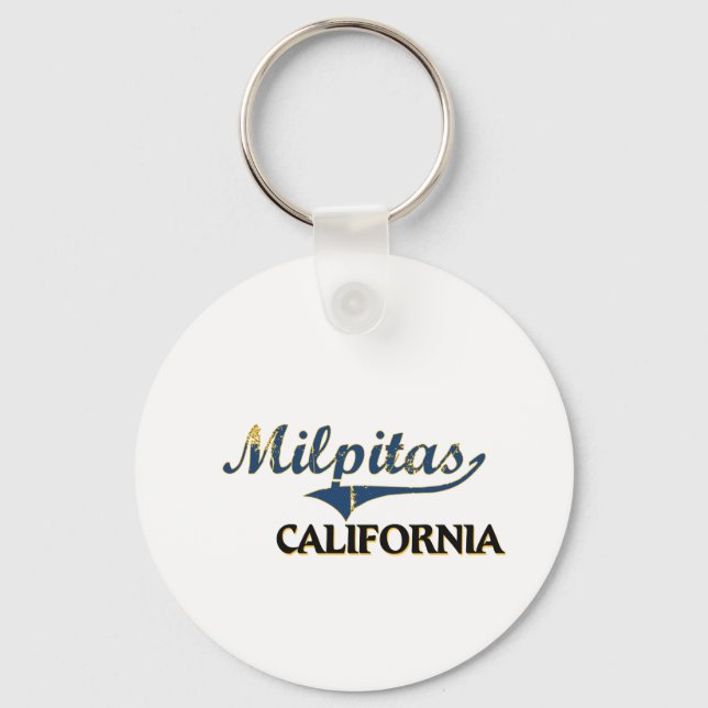 Milpitas California City Classic Schlüsselanhänger (Vorderseite)