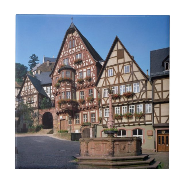 Miltenberg Stadt, Deutschland Fliese (Vorderseite)
