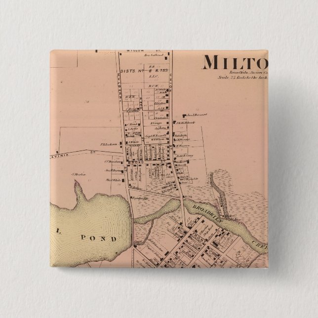 Milton Delaware Button (Vorderseite)