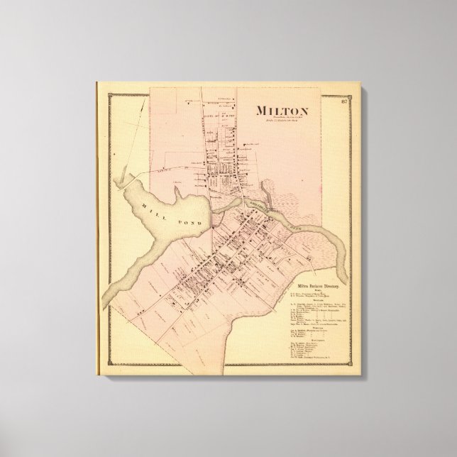 Milton Delaware Leinwanddruck (Vorderseite)