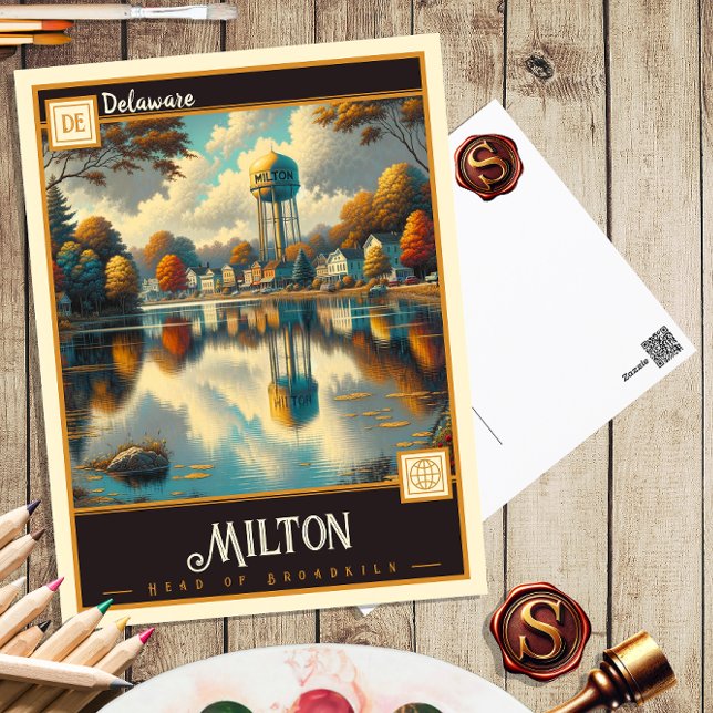 Milton, Delaware | Vintage Postkarte (Von Creator hochgeladen)