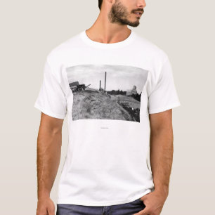Milton, Oregon-Ansicht der Stadtaufzugs-Fotografie T-Shirt
