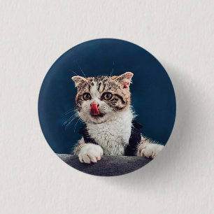 Milu Cat Button