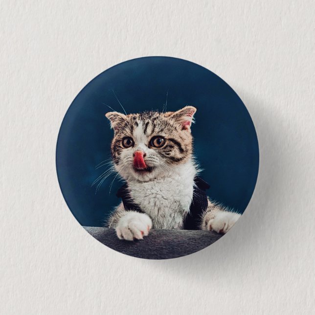 Milu Cat Button (Vorderseite)
