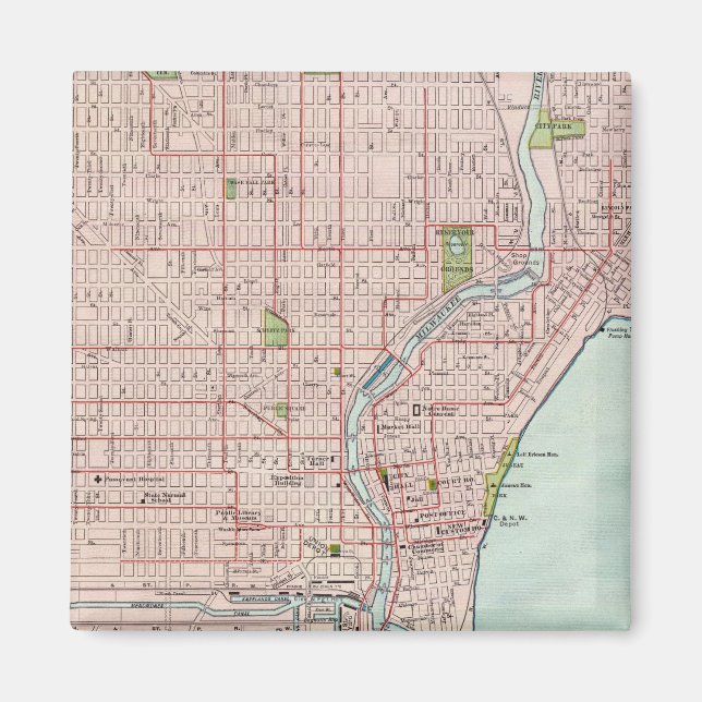 Milwaukee 2 magnet (Vorne)