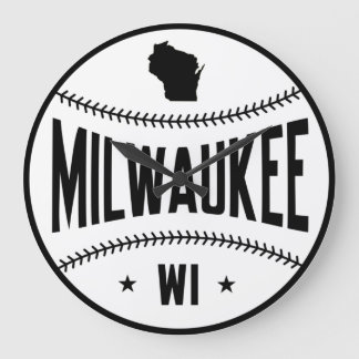 Milwaukee Baseball Clock Große Wanduhr