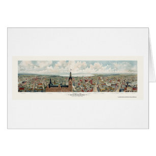 Milwaukee, carte panoramique de WI - 1898