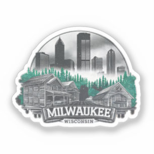 Milwaukee City Wisconsin USA Aufkleber