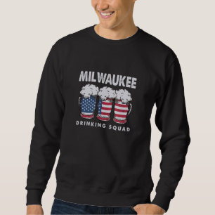 Milwaukee Drinking Squad Wisconsin Alkoholische Wi Sweatshirt