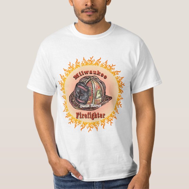 Milwaukee Feuerwehrmann T-Shirt (Vorderseite)