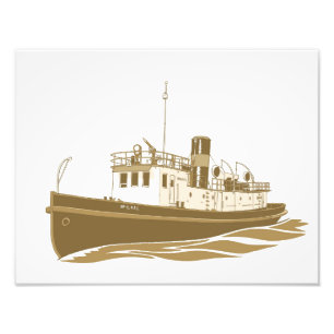 Milwaukee Fireboat 15 sepia Fotodruck