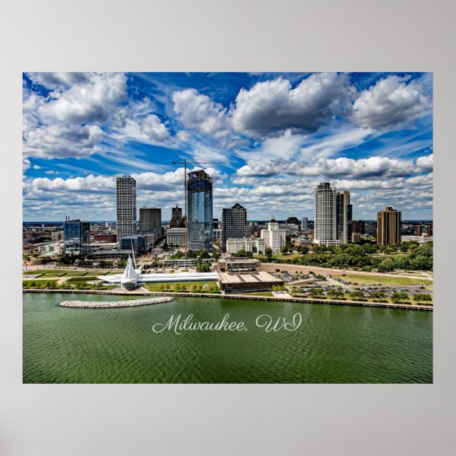 Milwaukee, Foto von Wisconsin City, Poster (Vorne)
