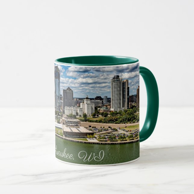 Milwaukee, Foto von Wisconsin City, Tasse (VorderseiteRechts)