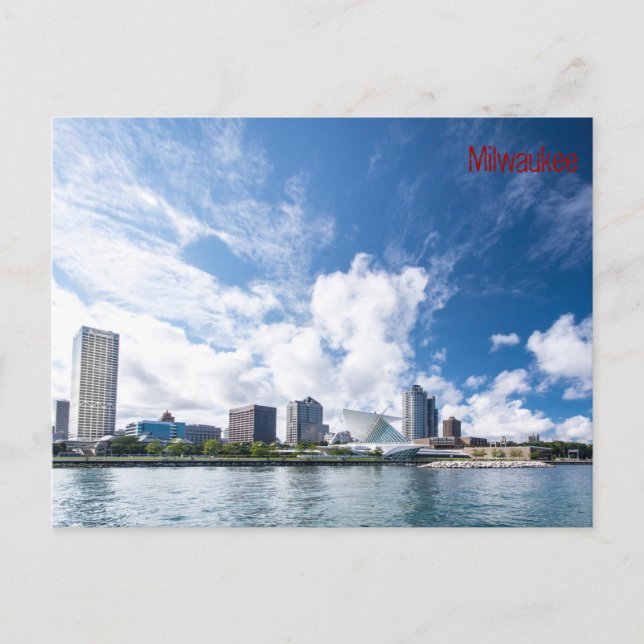 Milwaukee Lakefront Postkarte (Vorderseite)