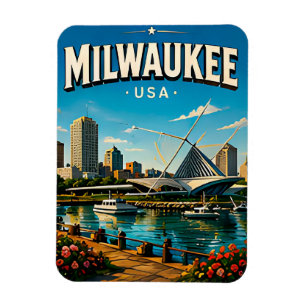 Milwaukee Museum Lakefront Magnet