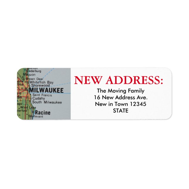 Milwaukee neues Adressetikett (Vorne)