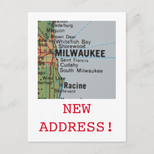 Milwaukee Nouveau faire-part d'adresse