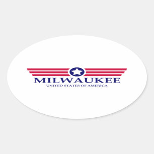 Milwaukee Ovaler Aufkleber