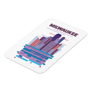 Milwaukee Reiseplakat Magnet