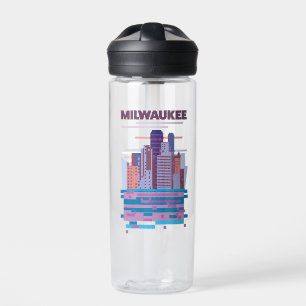 Milwaukee Reiseplakat Trinkflasche