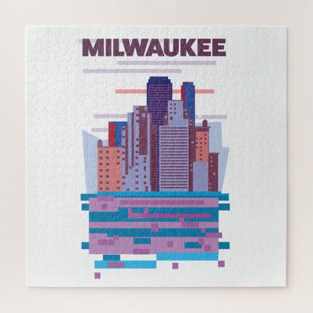 Milwaukee Reiseposter (Vertikal)