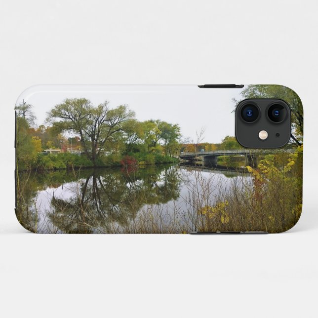 Milwaukee River, West Bend, Wisconsin Case-Mate iPhone Hülle (Rückseite (Horizontal))