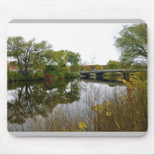 Milwaukee River, West Bend, Wisconsin Mousepad