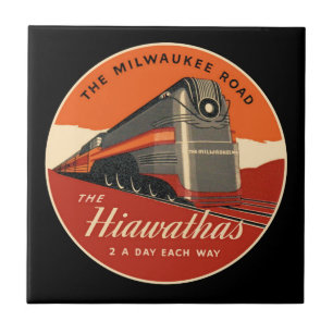 Milwaukee Road Hiawatha Train Fliese