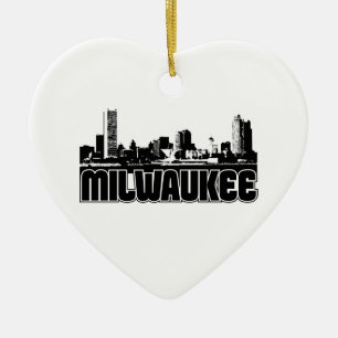 Milwaukee-Skyline Keramik Ornament