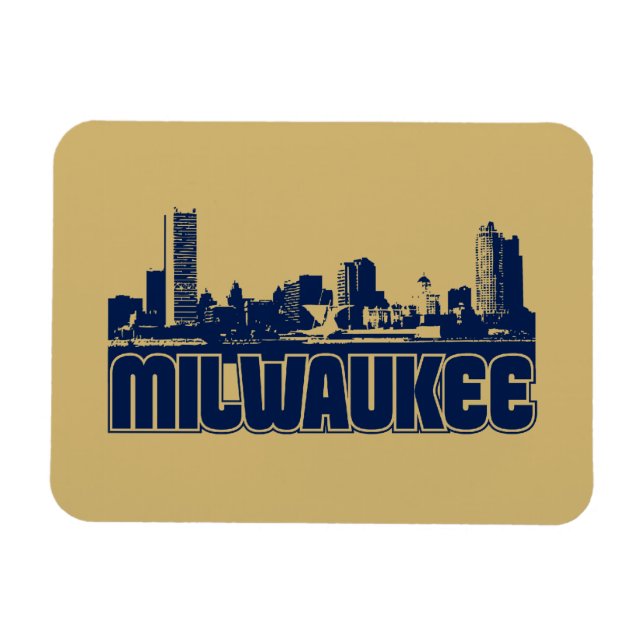 Milwaukee Skyline Magnet (Horizontal)