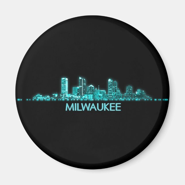 Milwaukee Skyline Magnet (Vorne)