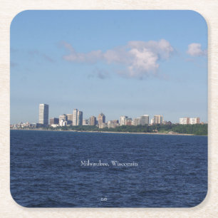 Milwaukee Skyline Paper Untersetzer