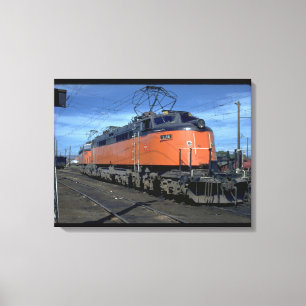 Milwaukee-Straße boxcab, elektrisches #E34A_Trains Leinwanddruck