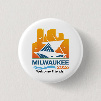 Milwaukee Wisconsin 2026 Internationale Konvention Button